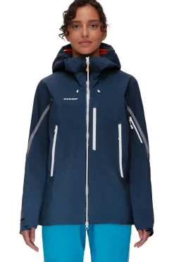 Hot Mammut Regenjas Nordwand Pro Hs Hooded Jacket Women Navy Blue