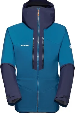 Online Mammut Regenjas Taiss Hs Hooded Jacket Men Deep Ice-Marine