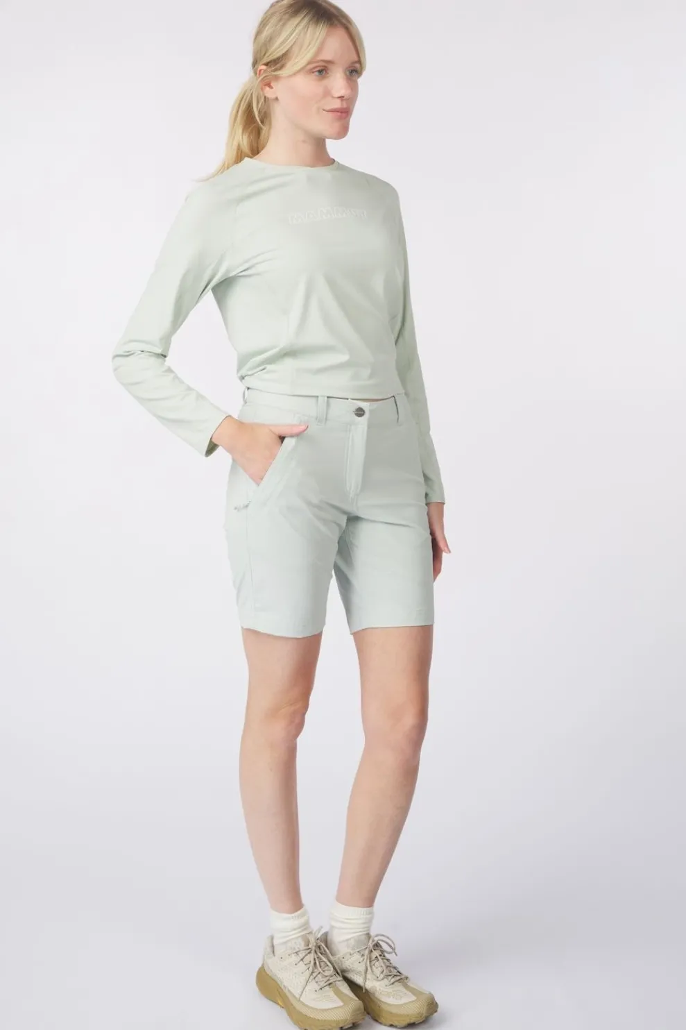 Sale Mammut Short Hiking V Shorts Silver Sage