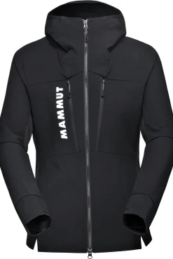 Clearance Mammut Softshell Aenergy So Hybrid Hooded Jacket Women Black