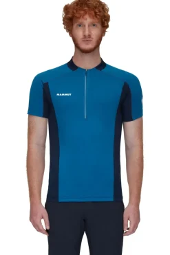 Fashion Mammut T-Shirt Aenergy Fl Half Zip T-Shirt Men blue/dark blue