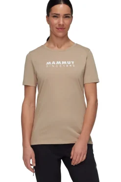 Best Mammut T-Shirt Core T-Shirt Women Logo Sand Brown