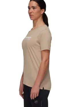 Best Mammut T-Shirt Core T-Shirt Women Logo Sand Brown