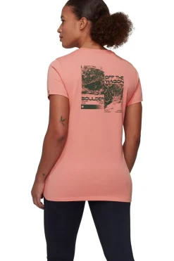 New Mammut T-Shirt Massone T-Shirt Women Wagon Salmon pink