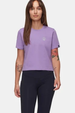 Clearance Mammut T-Shirt Massone T-Shirt Cropped Women Emblems Lavandin