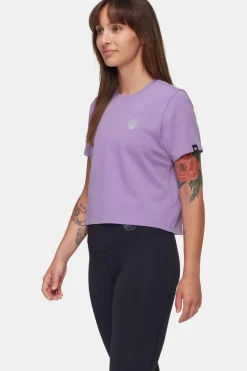 Clearance Mammut T-Shirt Massone T-Shirt Cropped Women Emblems Lavandin