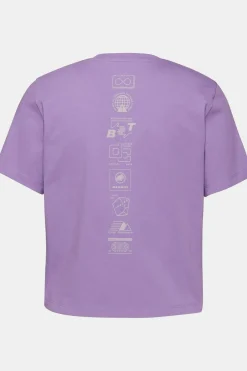 Clearance Mammut T-Shirt Massone T-Shirt Cropped Women Emblems Lavandin