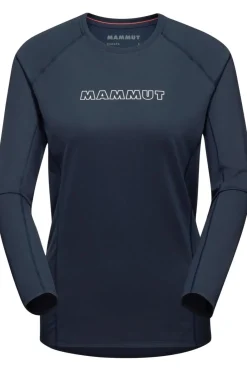 Clearance Mammut T-Shirt Selun Fl Longsleeve  Logo Navy Blue