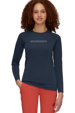 Clearance Mammut T-Shirt Selun Fl Longsleeve  Logo Navy Blue