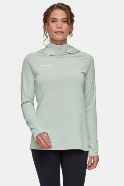 Outlet Mammut T-Shirt Selun Fl Sun Hoodie Silver Sage