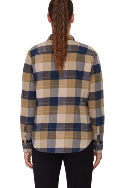 Best Mammut T-Shirt Trovat Longsleeve Shirt Women Navy Blue/Mustard