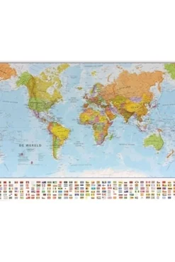 New Maps International Wereld pol. plano gepl. mi 2017