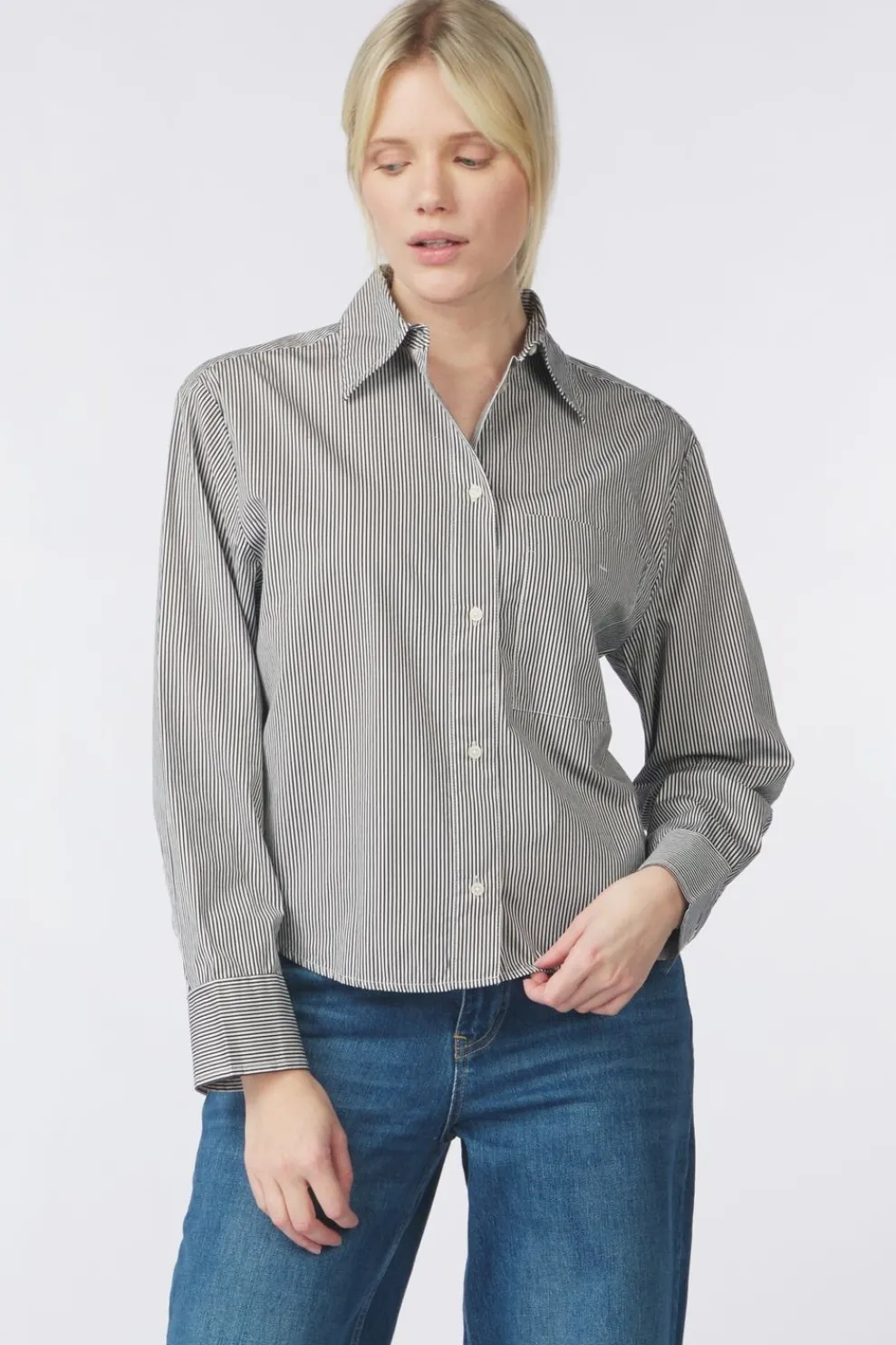 Online Marc O'Polo Hemd M00081342021 Medium Blue Denim