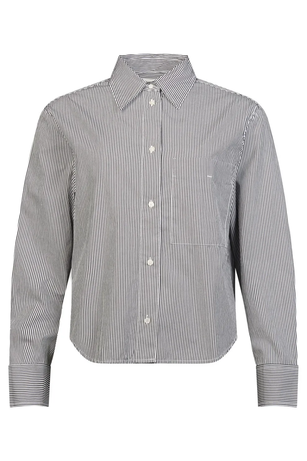 Online Marc O'Polo Hemd M00081342021 Medium Blue Denim