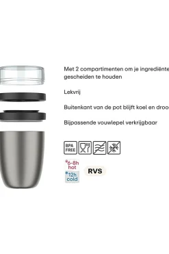 Voorraadpot Isoleer Lunchpot Ellipse-Mepal Fashion