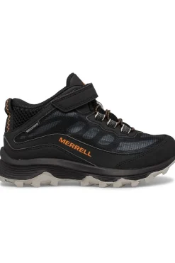 Clearance Merrell Schoen Moab Speed Mid A/C Wp Black/ White