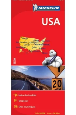 Clearance Michelin USA toeristische plaatsen - Nationale Parken 761 mich (r) 2020