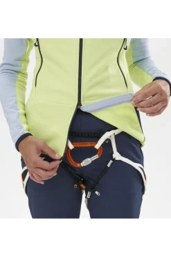 Online Millet Fleece Fusion Grid H W Lime Green/Light Grey