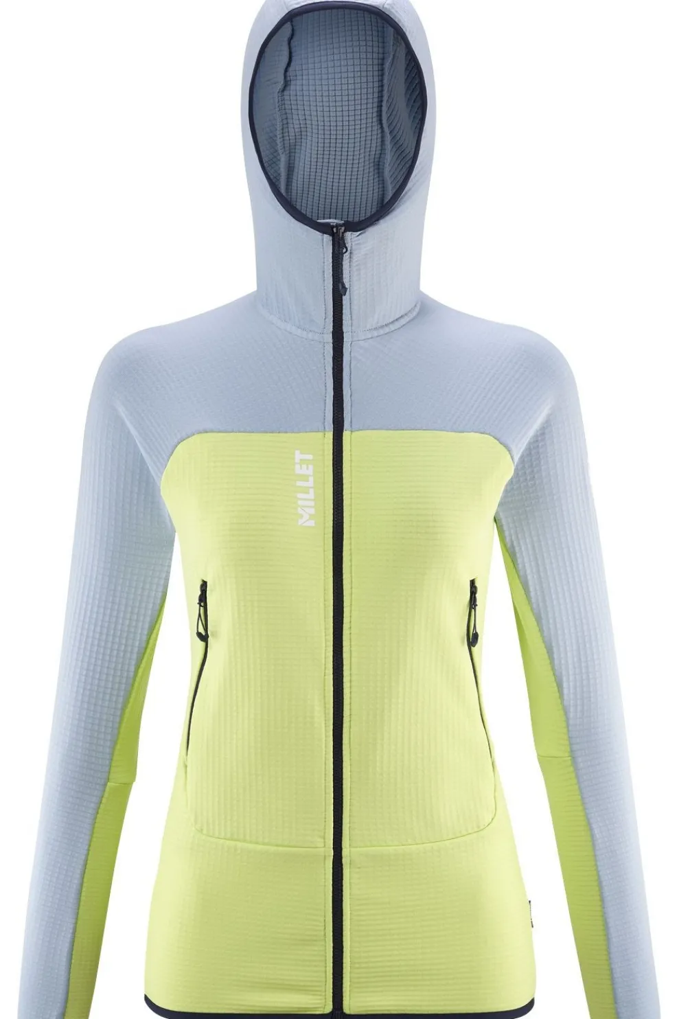 Online Millet Fleece Fusion Grid H W Lime Green/Light Grey