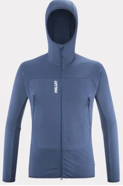 Clearance Millet Fleece Fusion Grid H dark blue