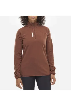 Discount Millet Fleece K Lightgrid Po W mid brown