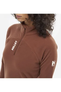 Discount Millet Fleece K Lightgrid Po W mid brown
