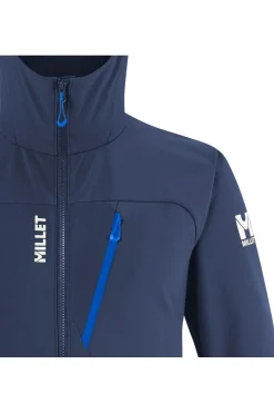 Online Millet Softshell Jas Magma Shield Hoodie M Dark Blue/Navy Blue