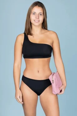Best Moi et marie Bikinibroekje Wave Zwemslip Lage Taille Black