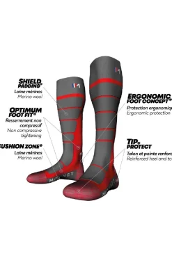 Fashion Monnet Sokken Wooly Junior Rouge