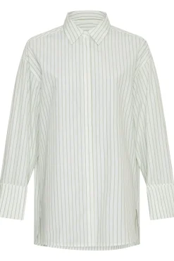 Sale MSCH Copenhagen Hemd Mscherina Zenika off white/green