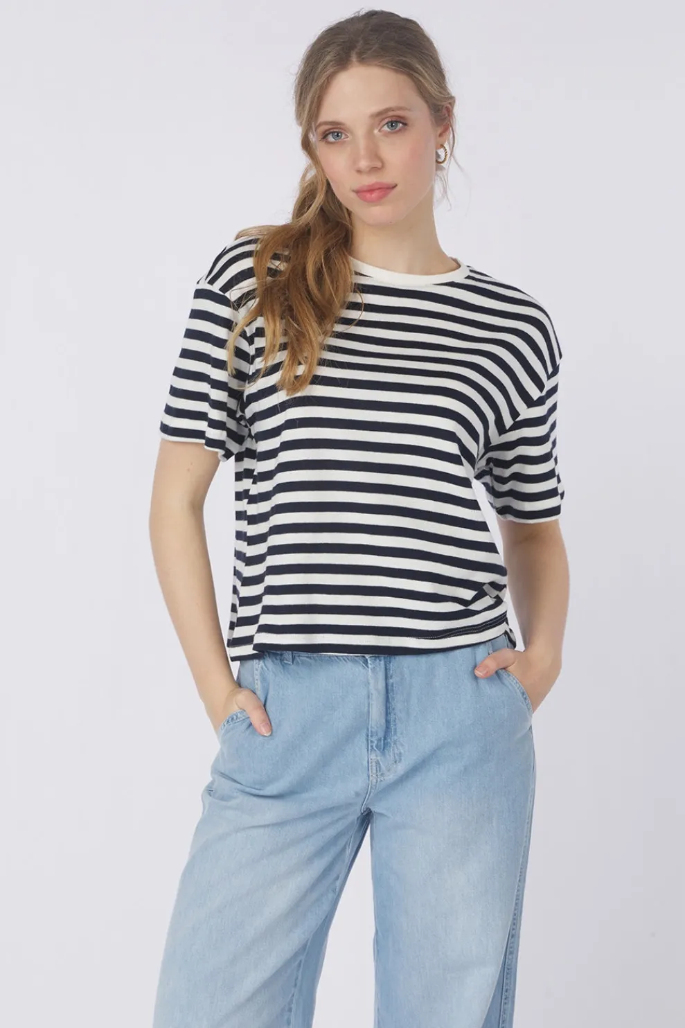 Sale MSCH Copenhagen Trui Mschkemba Bahara Light Blue/Denim / Jeans