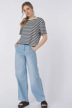 Sale MSCH Copenhagen Trui Mschkemba Bahara Light Blue/Denim / Jeans