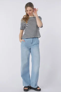 Sale MSCH Copenhagen Trui Mschkemba Bahara Light Blue/Denim / Jeans