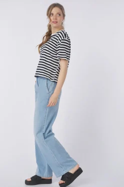 Sale MSCH Copenhagen Trui Mschkemba Bahara Light Blue/Denim / Jeans