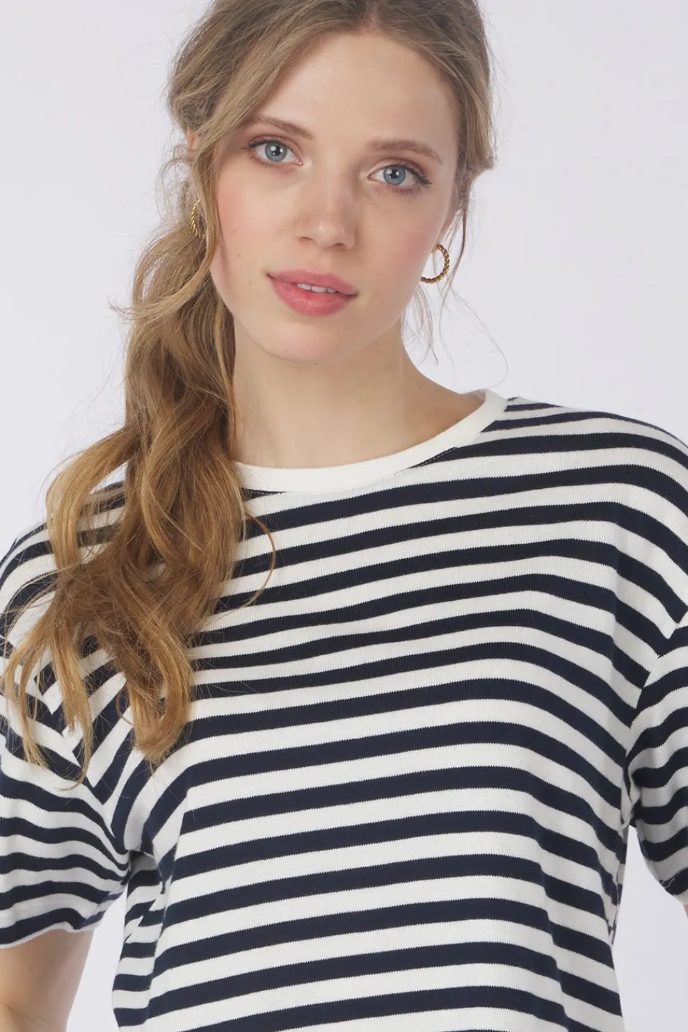 Sale MSCH Copenhagen Trui Mschkemba Bahara Light Blue/Denim / Jeans