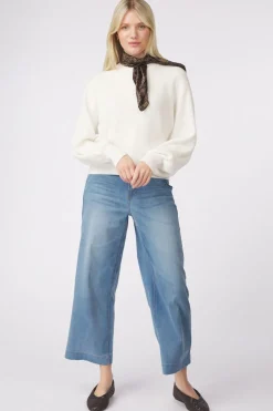 Fashion MSCH Copenhagen Trui Mschcelya Rachelle Light Blue/Denim / Jeans