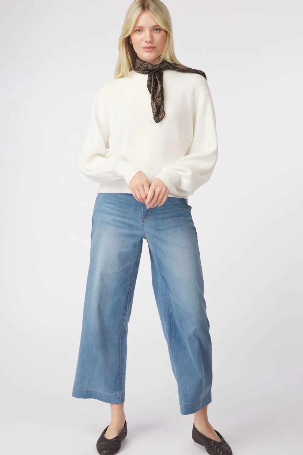 Fashion MSCH Copenhagen Trui Mschcelya Rachelle Light Blue/Denim / Jeans