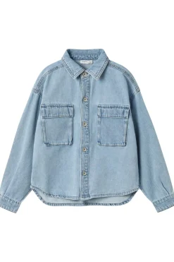 Sale Name It Hemd Nkmseven Os 5010-By N Light Blue Denim