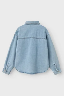 Sale Name It Hemd Nkmseven Os 5010-By N Light Blue Denim
