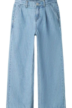 Clearance Name It Jeans Nkfbellaz Skater Strioe 4008 Light Blue Denim