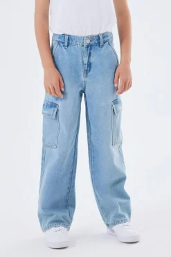 Fashion Name It Nkfrose Hw Cargo 6190 Light Blue Denim