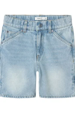 Discount Name It Short Nkmryan St 4525-Im F Light Blue Denim