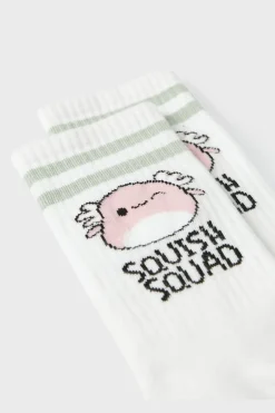 Outlet Name It Sokken Nkfmomsa Squish Tennis Bright White/Cameo Pink