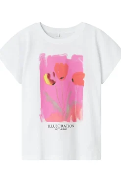 Outlet Name It T-Shirt Nkffabiala Box Bright White