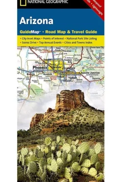 Fashion National Geographic Arizona state guide map ng r/v (r) wp 2019
