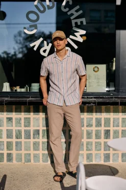 Best No Excess Broek Pants With Linen Garment Dyed black