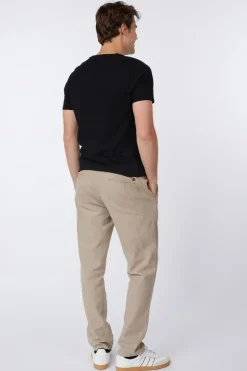 Best No Excess Broek Pants With Linen Garment Dyed black