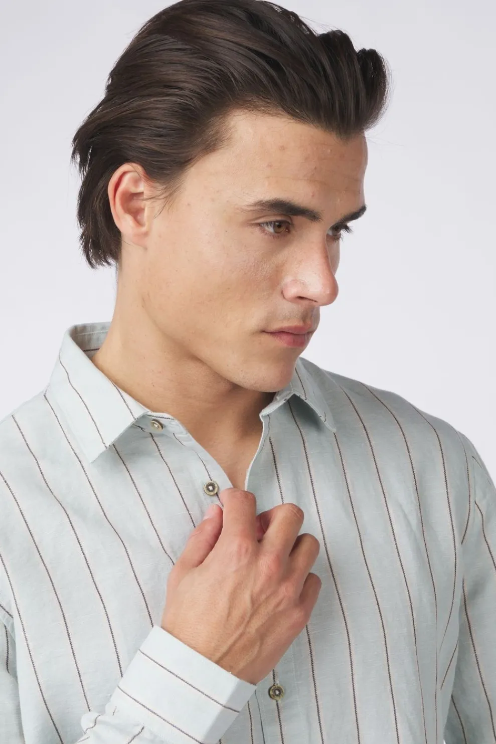 Fashion No Excess Hemd 27430205 FADED DENIM