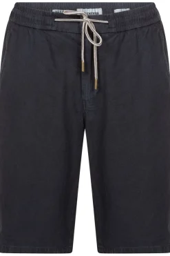 Discount No Excess Short Shorts With Linen Garment Dyed dark blue