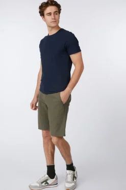 Clearance No Excess Short Shorts With Linen Garment Dyed dark blue